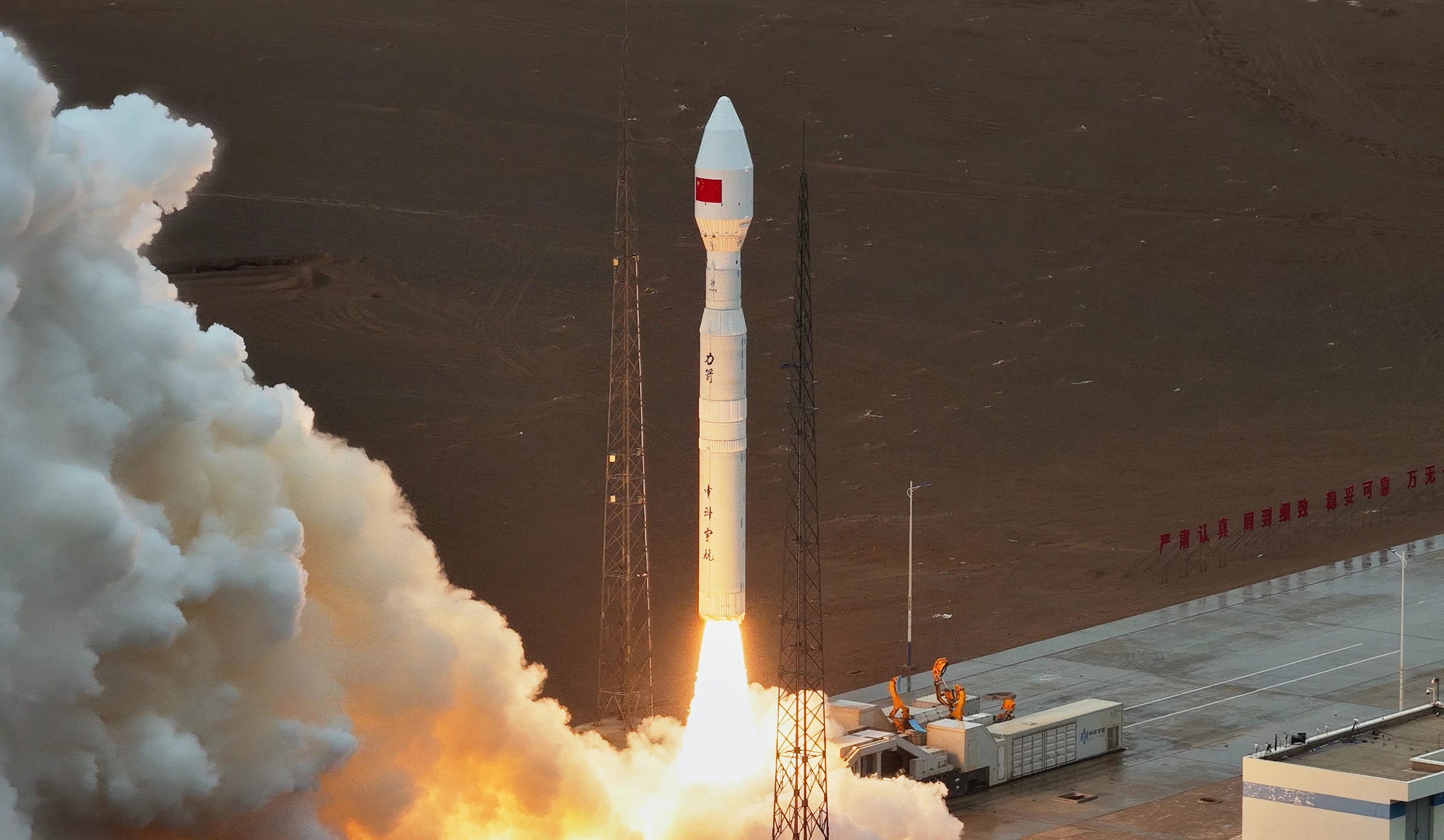 CAS Space’s Kinetica-1 rocket lifting off from the Jiuquan Satellite Launch Center for its return-to-flight mission. CAS Space’s Kinetica-1 rocket lifting off from the Jiuquan Satellite Launch Center for its return-to-flight mission.