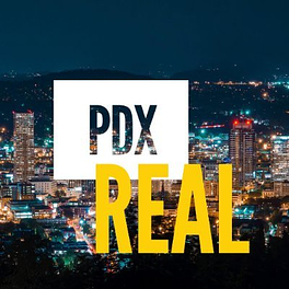 PDX Real - story told by Angela and Jeff Logo