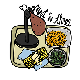Meat 'n Three Logo