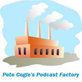 Pete Cogle's Podcast Factory Logo