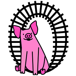 Pig on the Tracks Logo