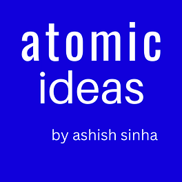 Atomic Ideas. By Ashish Sinha Logo