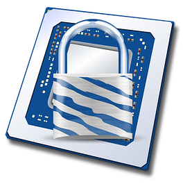 Quantum Computer Hardware Cybersecurity Logo