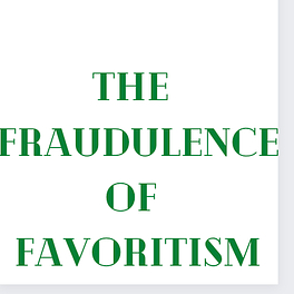 The Fraudulence of Favoritism  Logo