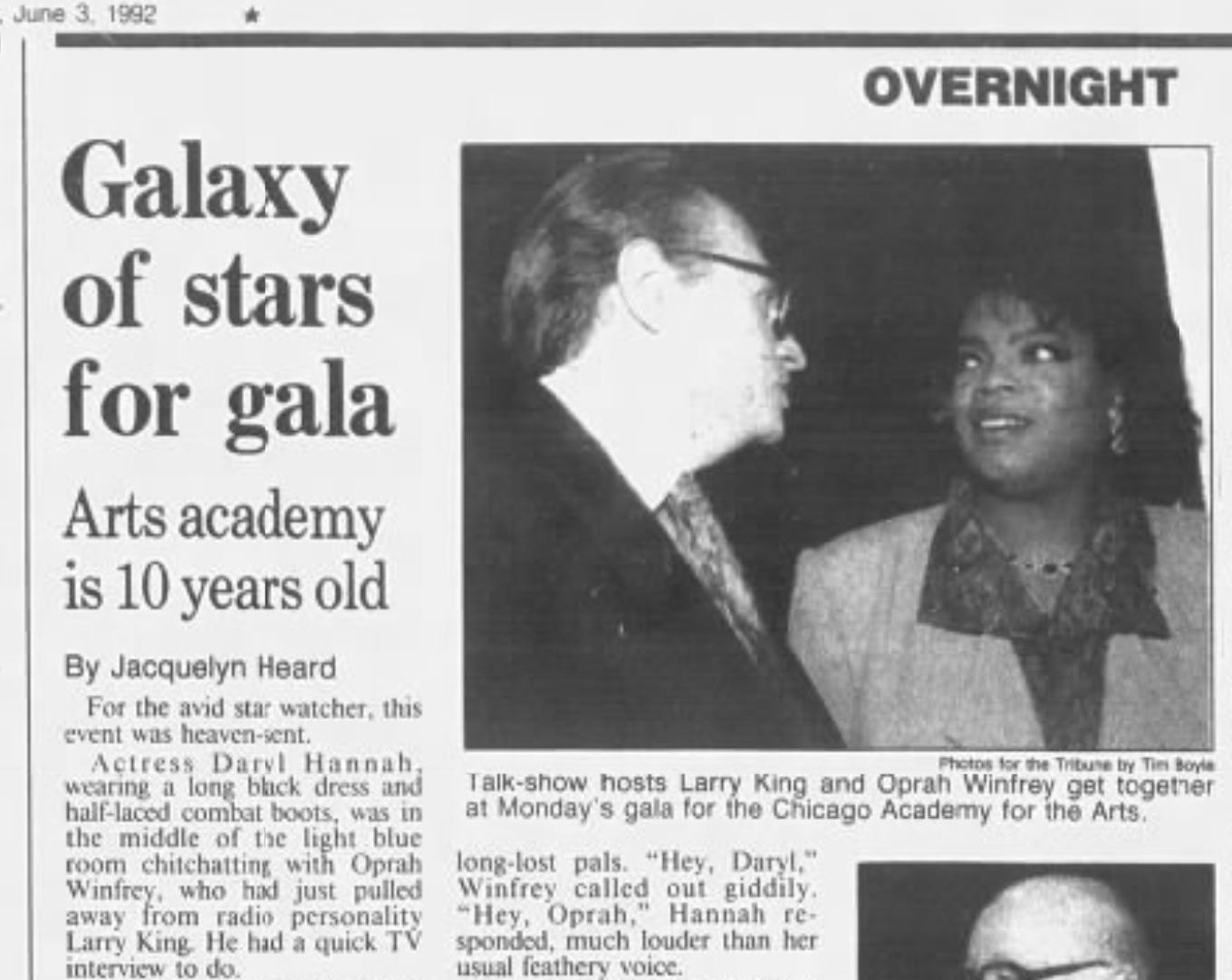 News article screenshot from 1992