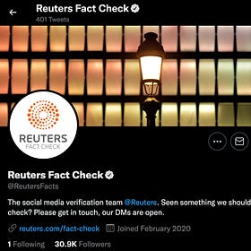 Anatomy of the Reuters fact-check article