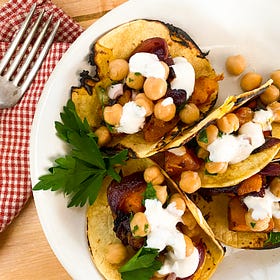 Roasted Butternut Squash Tacos 