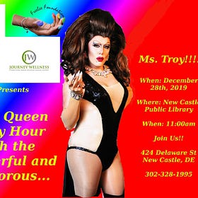 Drag Queen Story Hour held at New Castle Public Library...