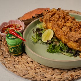 thai crab omelette - so sinful but so AROIIII!!
