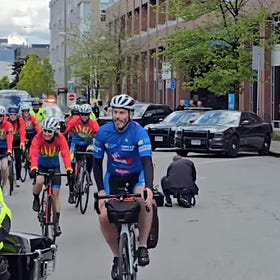 Vancouver Police Officer Cycling Across Canada Coming to Tobermory