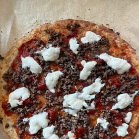 Pork rind pizza crust from my latest cookbook eat happy Italian! Via #Grubstack