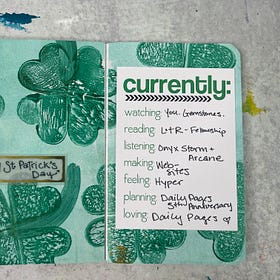 Daily Pages: Hearts as Shamrocks