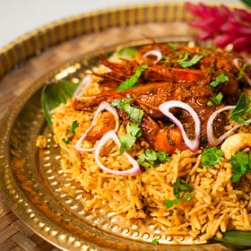 Prawn Biryani - a seafood take on our favourite rice dish!