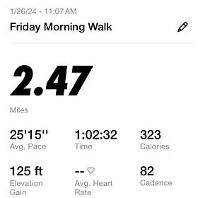 January 26 - 2.47 miles