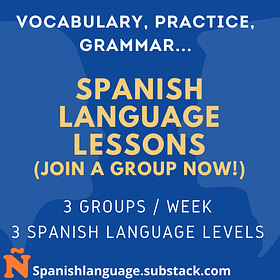 Online Spanish language group lessons. (Webinars)