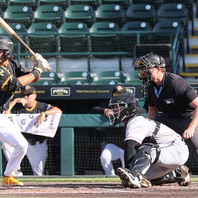Wyatt Sanford displayed bat-to-ball skills in Bradenton debut