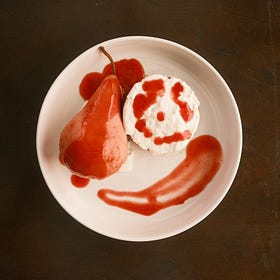 Poached Pear