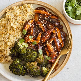 Sticky Sesame Shiitake Mushrooms