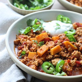 Turkey & Sweet Potato Chili 