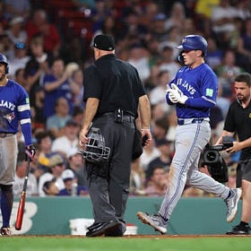 Blue Jays rookie and son of former Red Sox reliever hits first career homer at Fenway Park