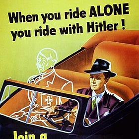 Hitler auf dem Beifahrersitz