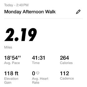 January 22 - 2.19 miles