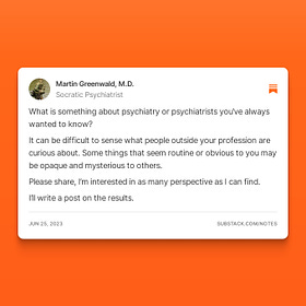 Answering Reader Questions About Psychiatry 