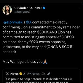 Great News! Elon Musk Will Help Dr. Kulvinder Kaur’s Legal Battle After Her Viral Campaign Launch On The Illusion Of Consensus