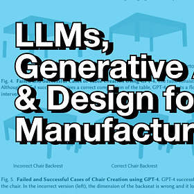 LLMs, Generative AI & Design for Manufacturing