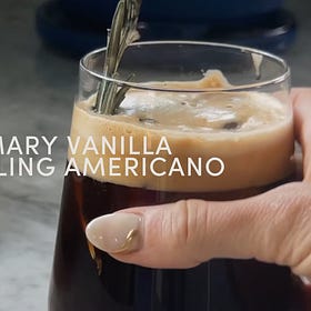 recipe | smoked rosemary vanilla sparkling americano