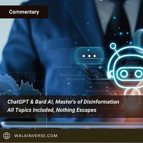 ChatGPT & Bard AI, Master's of Disinformation