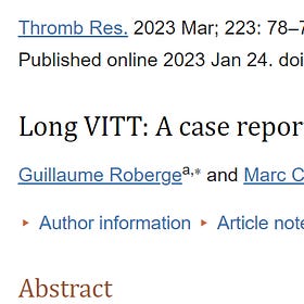 A case of Long VITT associated with Adenoviral-vector COVID vaccines