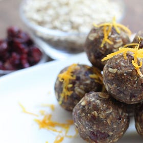Cranberry Orange Ginger Energy Bites 
