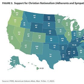 The Threat of Christian Nationalism in All 50 States, Illustrated in Eight Charts