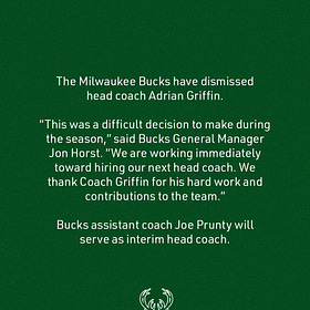 Inside the Bucks' sudden dismissal of Adrian Griffin: This one, mostly, is on Giannis