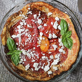 Low Carb Tomato and Feta Pie
