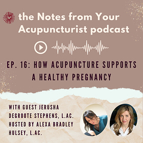 Ep. 17: How Acupuncture Supports a Healthy Pregnancy, with Jerusha DeGroote Stephens