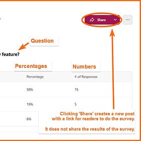 Substack Reader Surveys, Part 2: Viewing and Using Results