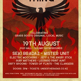 Dirty Spoons at The Next Big Thing, Saturday, August 19, Masterton