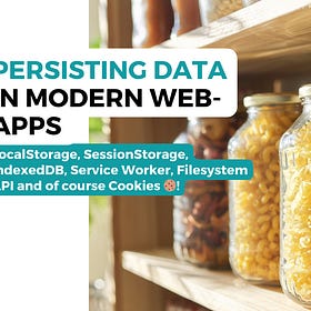 Persisting data in modern Web-Apps 
