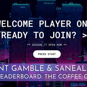 Grant Gamble & Suneal Pabari, Leaderboard: The Coffee Game