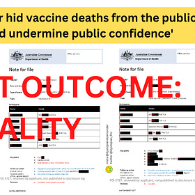 Australia's drug regulator hid vaccine deaths from the public, concerned that 'disclosure could undermine public confidence'