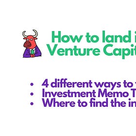 How is it to work as a VC Investor without being at a VC firm? Analyzing Startups