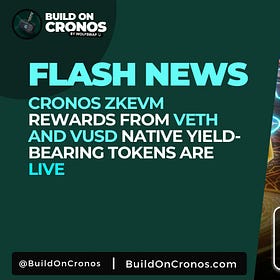 Cronos zkEVM Rewards for $vETH and $vUSD Now Live