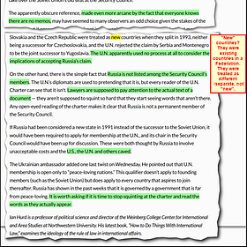 A Masterclass in Sophistry: Debunking Larry D. Johnson's Claim that ''Estoppel and Laches'' Protect the Kremlin Impostor in the United Nations - Knowledge is Power