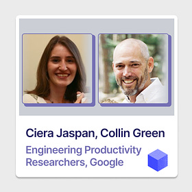 How Google Measures Developer Productivity | Ciera Jaspan, Collin Green (Google)