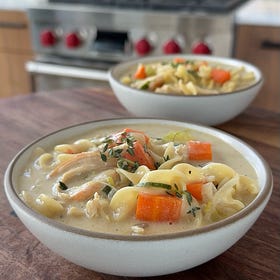Mom’s Creamy Chicken Noodle Soup