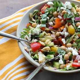 Mediterranean Chopped Orzo Salad 