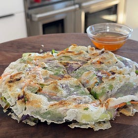 Crispy Rice Paper Pancakes