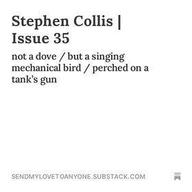 Stephen Collis | Issue 35